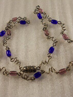 Twisted Link Beaded Neckloace 830